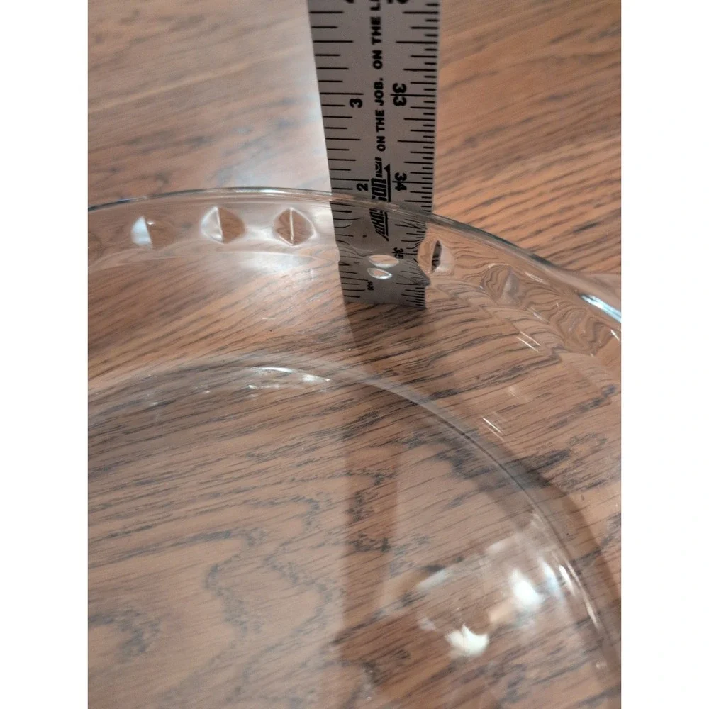 BLUE Pyrex Fluted Pie Plate Dish Scalloped‎ #229 Deep Dish 9.5 in